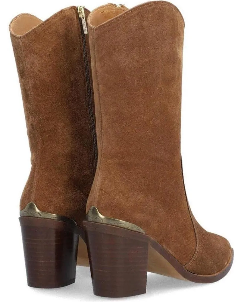 Botas de Mujer ALPE BOTAS DE TACON 2574 CUERO MARRóN