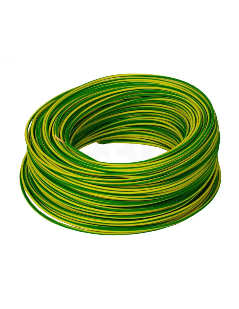CABLE FLEXIBLE H07VK 1X4 MM² | AMARILLO/VERDE 100 METROS