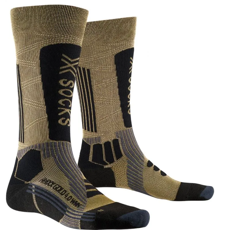 CALCETINES XSOCKS HELIXX GOLD WMN 4.0 (ORO/NEGRO)