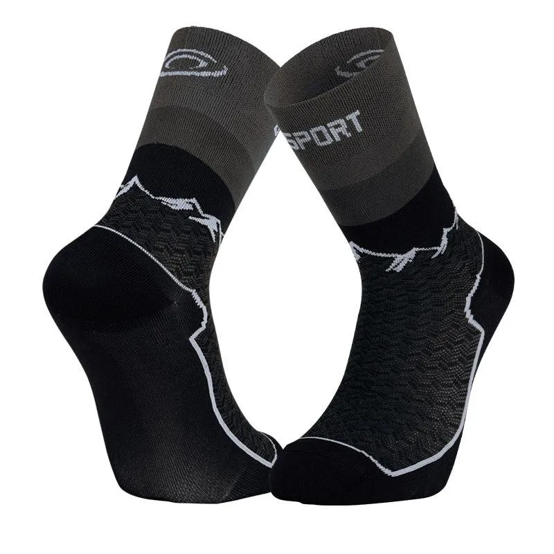 CALCETíN DOBLE BV SPORT SOCQUETTE DOBLE GR "ALTO  POLIAMIDA" (NEGRO)