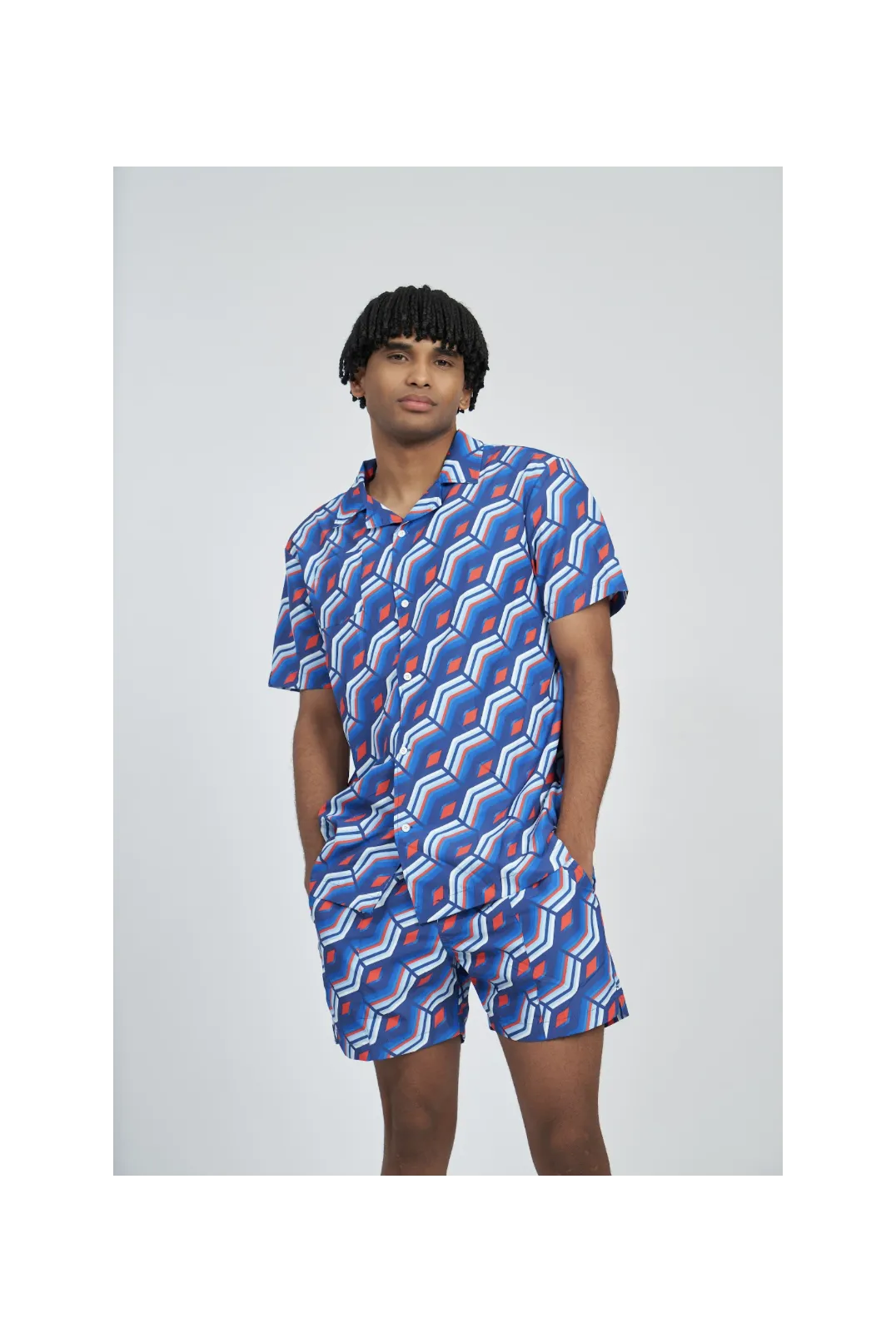 Camisa Umbro  Cabana Printed Regal Blue Multi