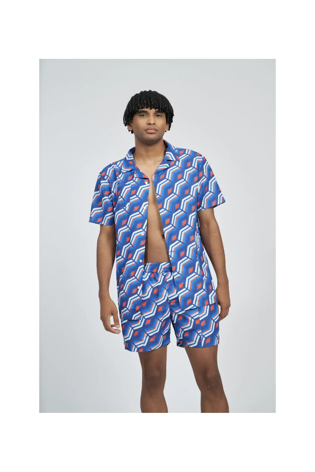 Camisa Umbro  Cabana Printed Regal Blue Multi