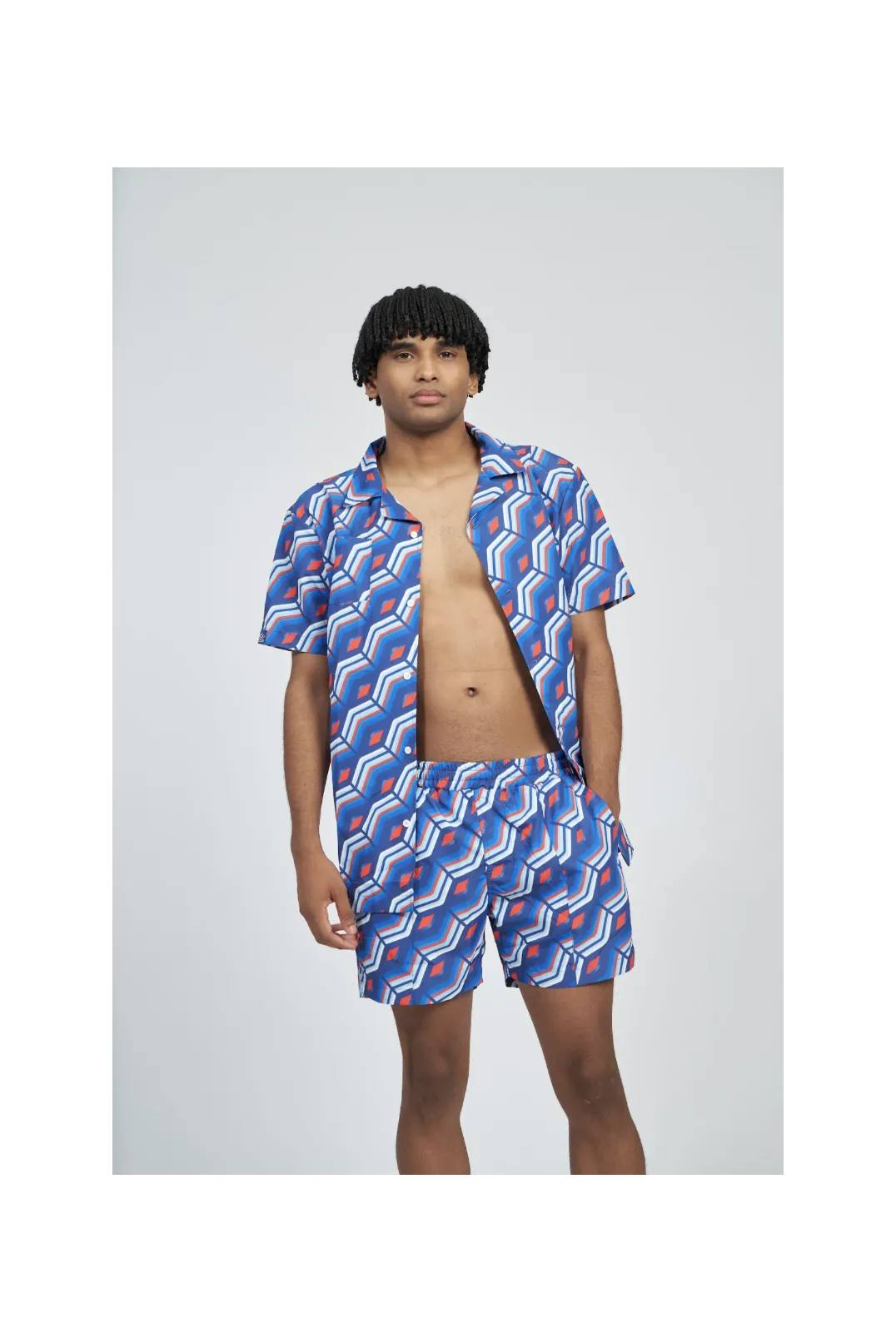 Camisa Umbro  Cabana Printed Regal Blue Multi