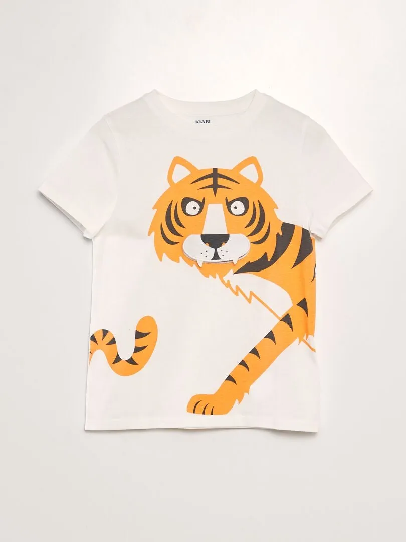 CAMISETA ESTAMPADA  BLANCO