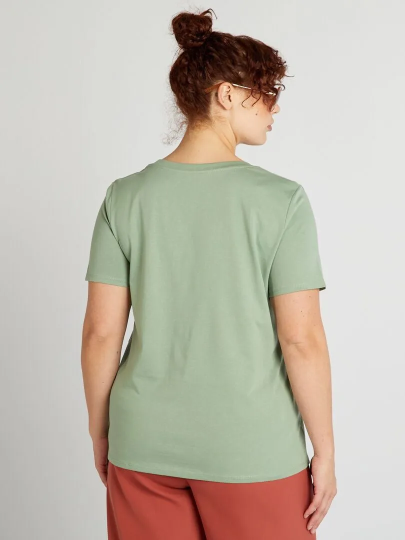 CAMISETA LISA  VERDE