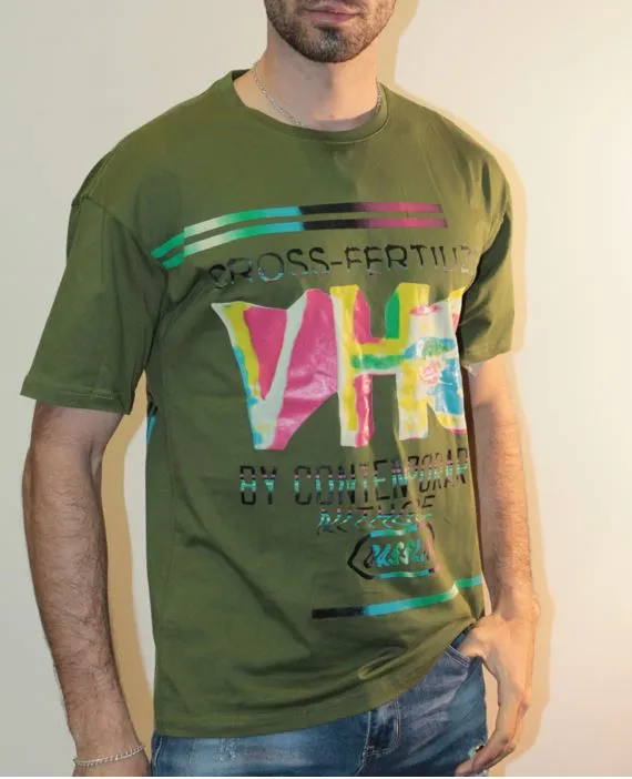 CAMISETA ORIGINAL HOMBRE LOWCOSTMANIA 5619 VERDE