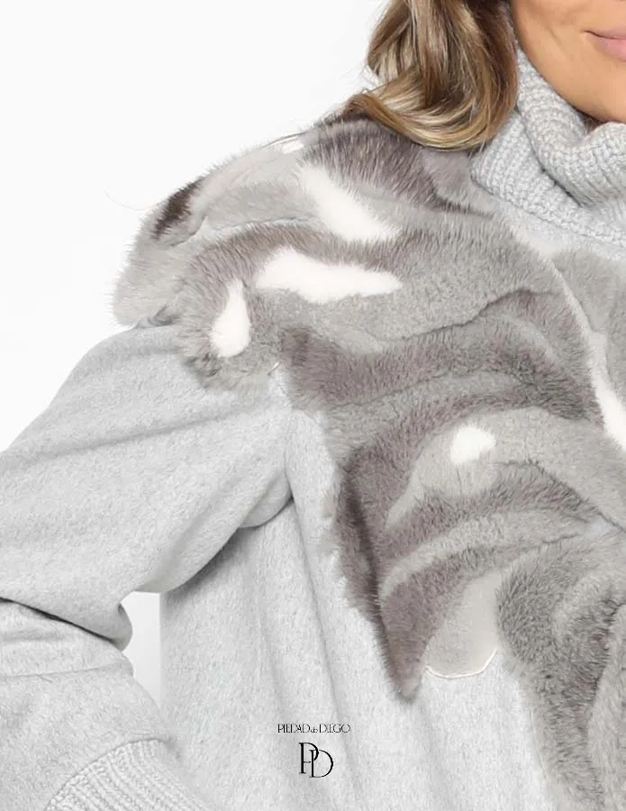Chaqueta Cashmere Visón – Chaqueta con Piel – Funka