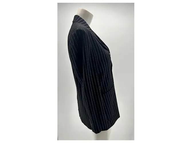 Chaquetas AMI T.fr 36 Lana Negro 