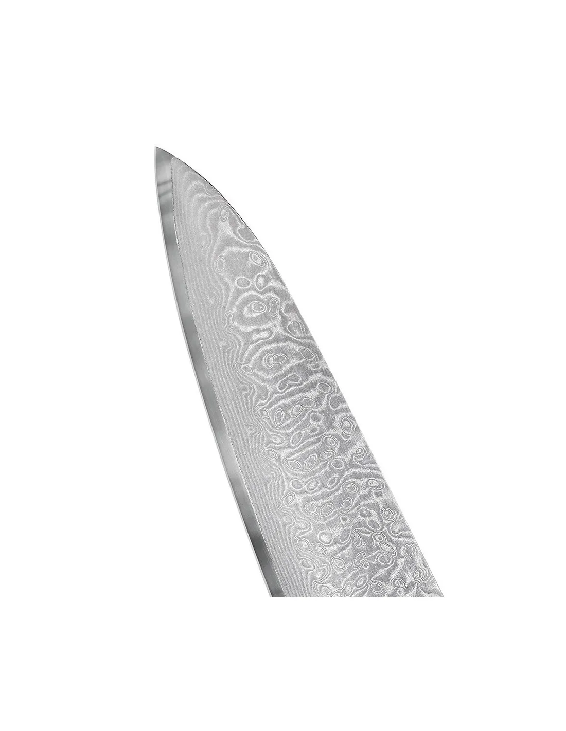 Cuchillo Santoku Samura serie Damascus 67, hoja 208 mm.