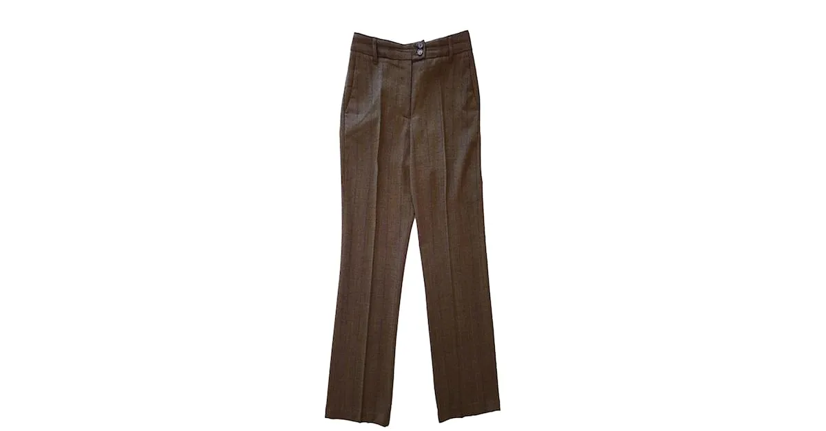 Etro Pantalones, polainas Castaño 