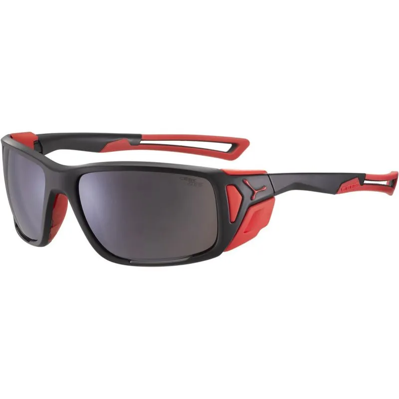 GAFAS DE SOL CéBé PROGUIDE (NEGRO ROJO MATE  ZONA MARRóN CAT 4)