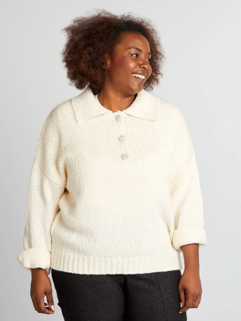 JERSEY DE PUNTO GRUESO  BEIGE