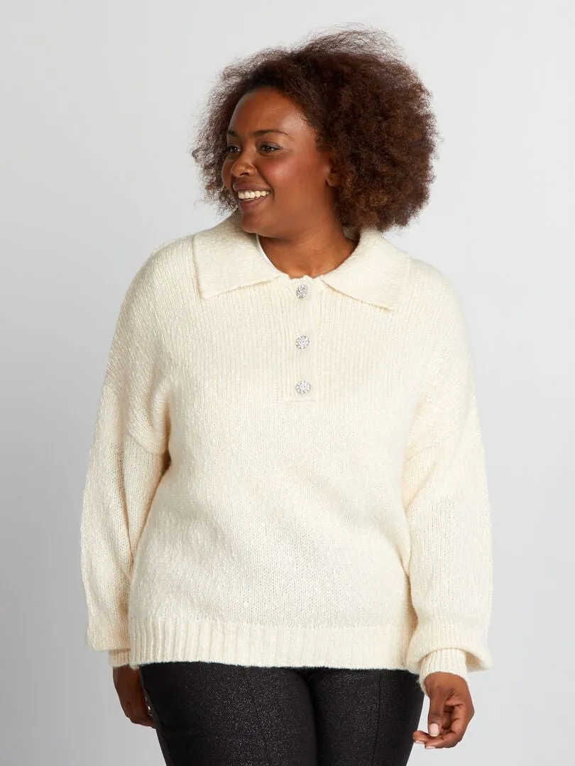 JERSEY DE PUNTO GRUESO  BEIGE