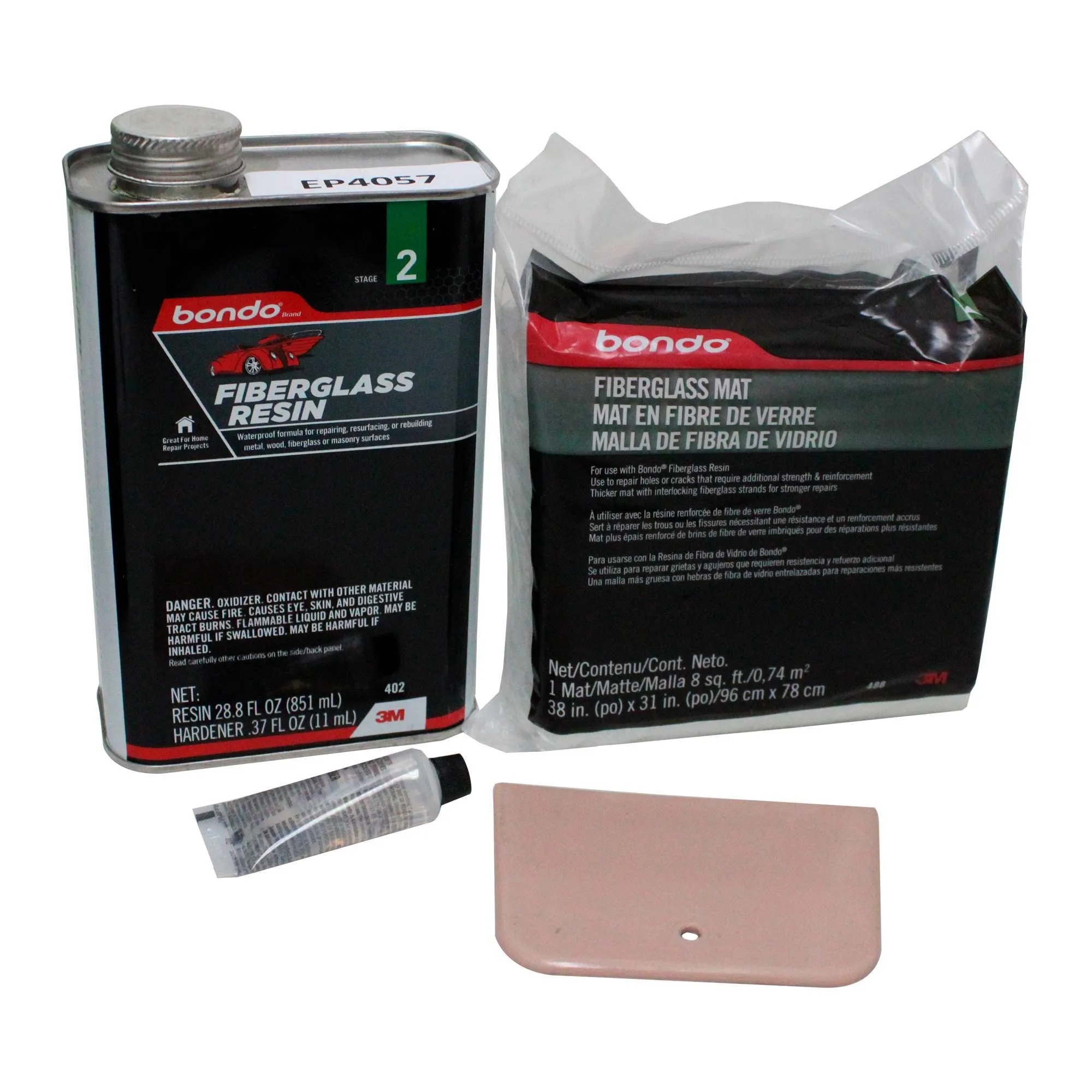 Kit de Reparación de Resina de Fibra de Vidrio