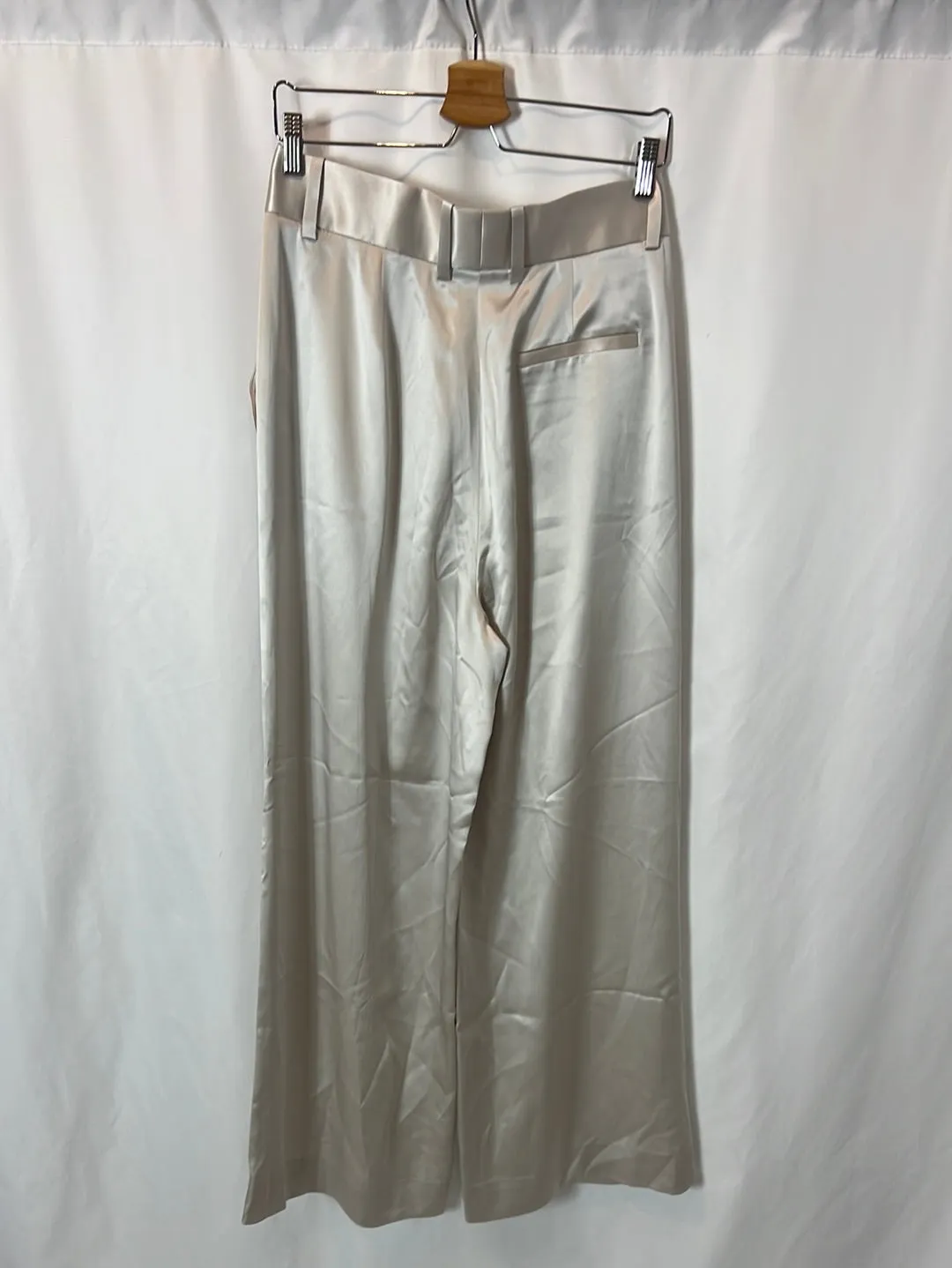 LILYSILK PANTALóN FLUIDO GRIS PERLA T.36