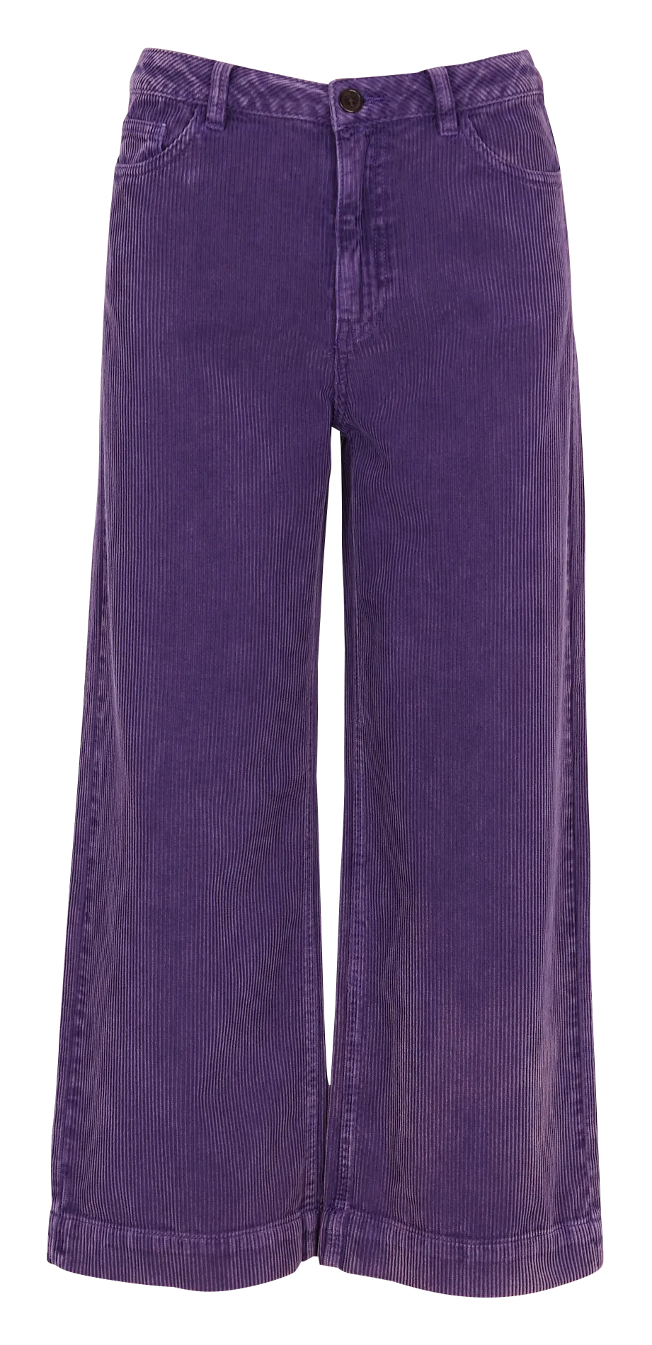MAISON 123 OSIRIS  PANTALóN ANCHO DE PANA DE ALGODóN EN VIOLETA