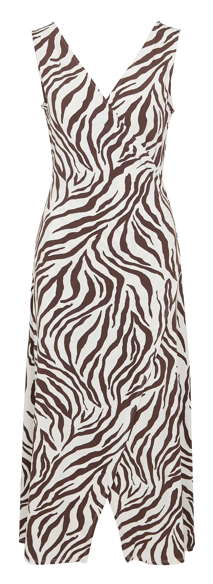 MAX MARA LEISURE BERARD  VESTIDO DE PLAYA ESTAMPADO EN MARRON