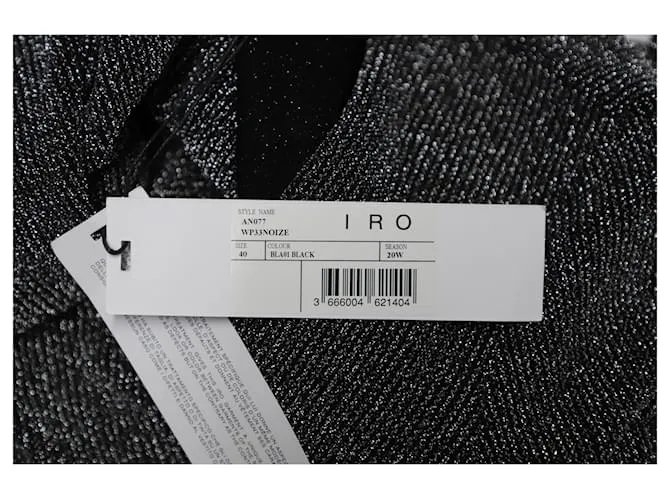 MINI VESTIDO IRO FRUCES LATERALES EN VISCOSA PLATA Metálico 