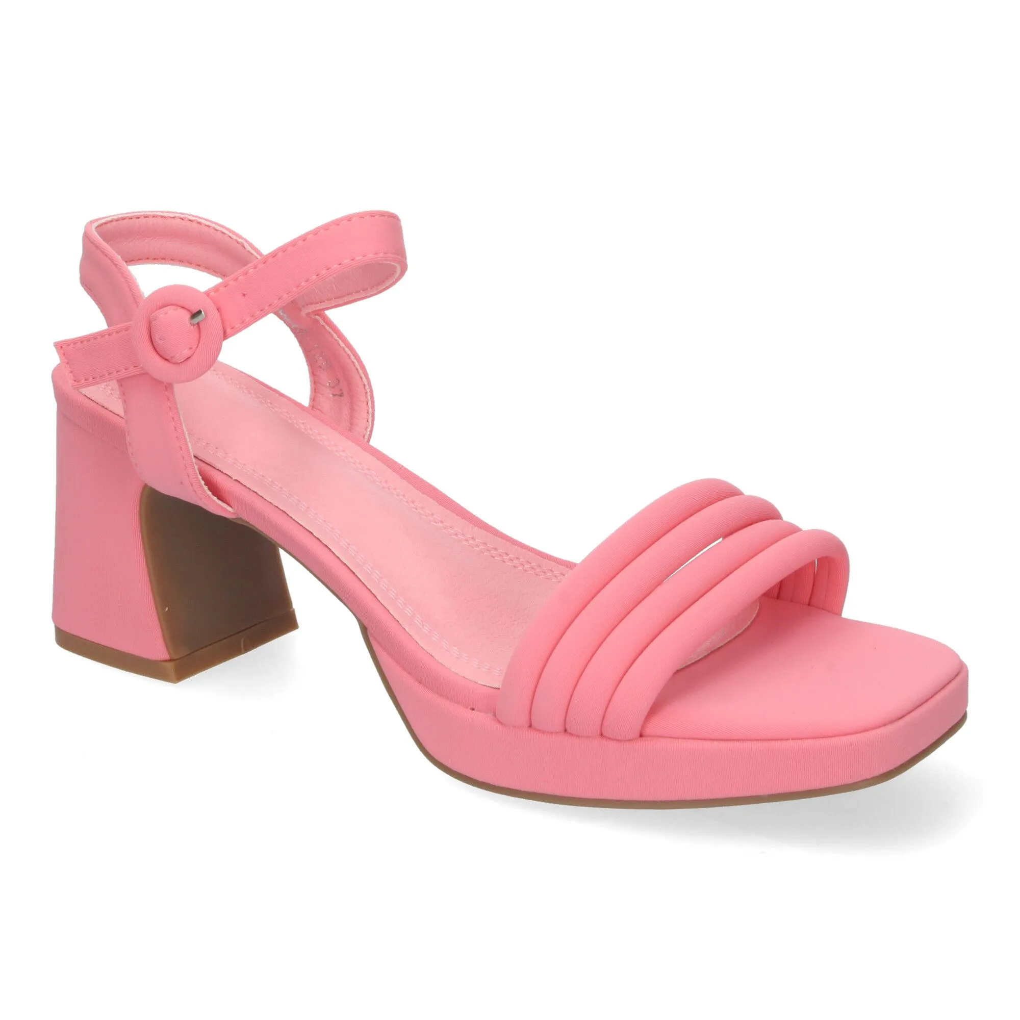 SANDALIAS DE VESTIR TACóN MEDIO CóMODO DE MUJER COLOR ROSA W18128