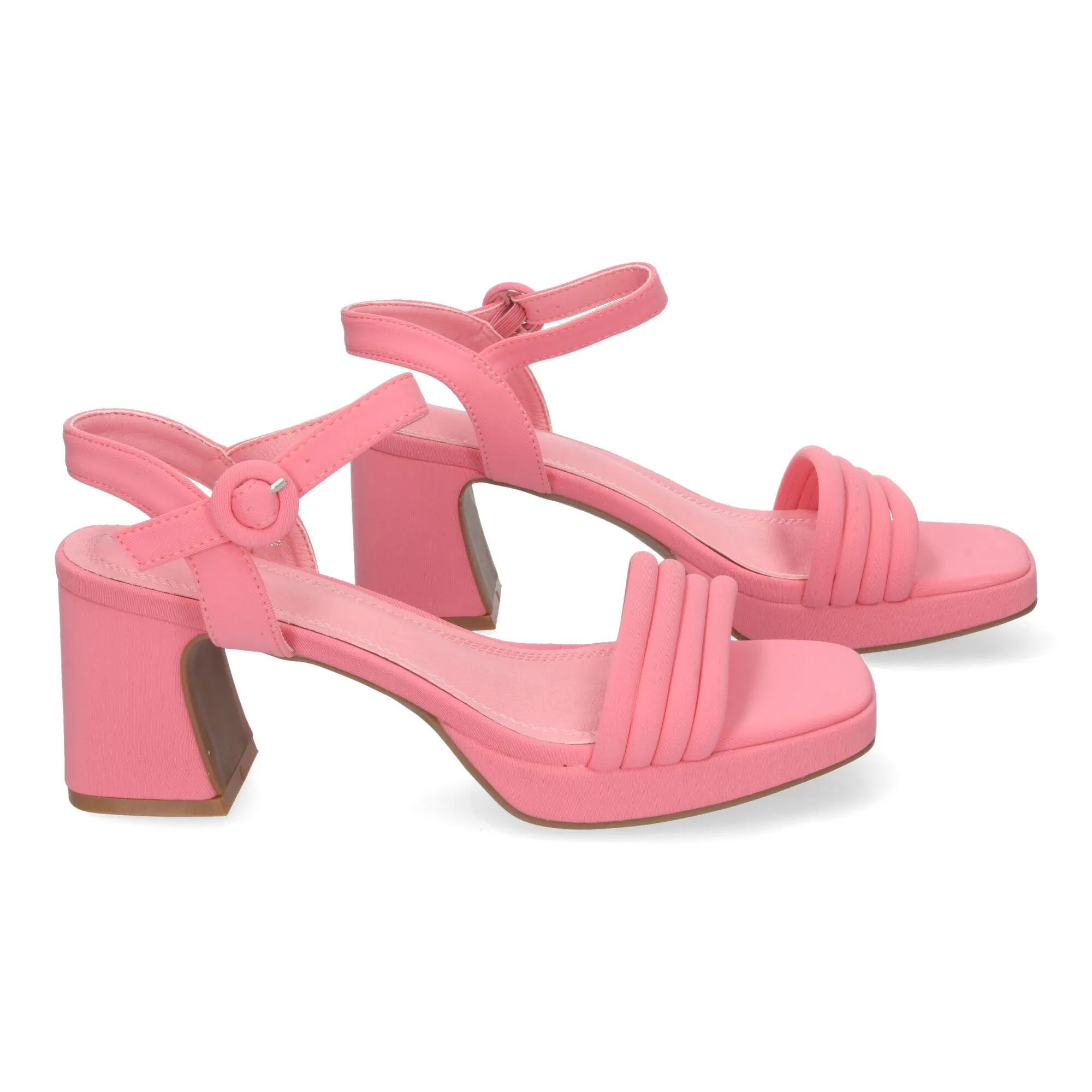 SANDALIAS DE VESTIR TACóN MEDIO CóMODO DE MUJER COLOR ROSA W18128