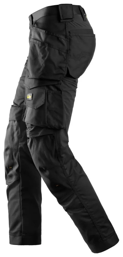 Snickers AllroundWork, pantalón elástico, negro (cintura 39