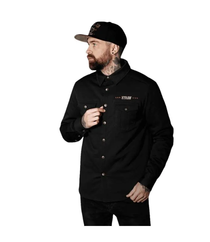 SOBRECAMISA HOMBRE NEGRA ANTISOCIAL CLUB HYRAW W23M09