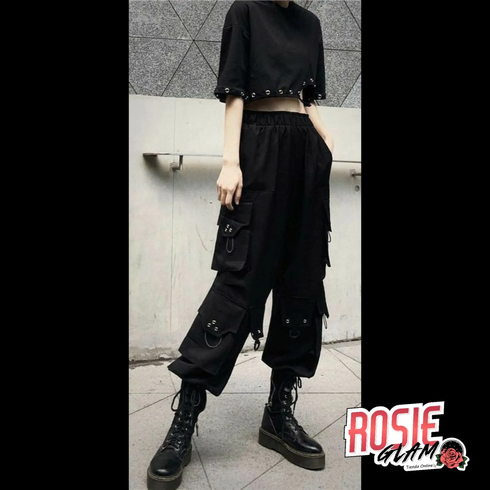 SUDADERA CARGO OJALES  ROSIEGLAM