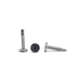 Tornillo de acero inoxidable de maquina 8-32X1" paquete 12