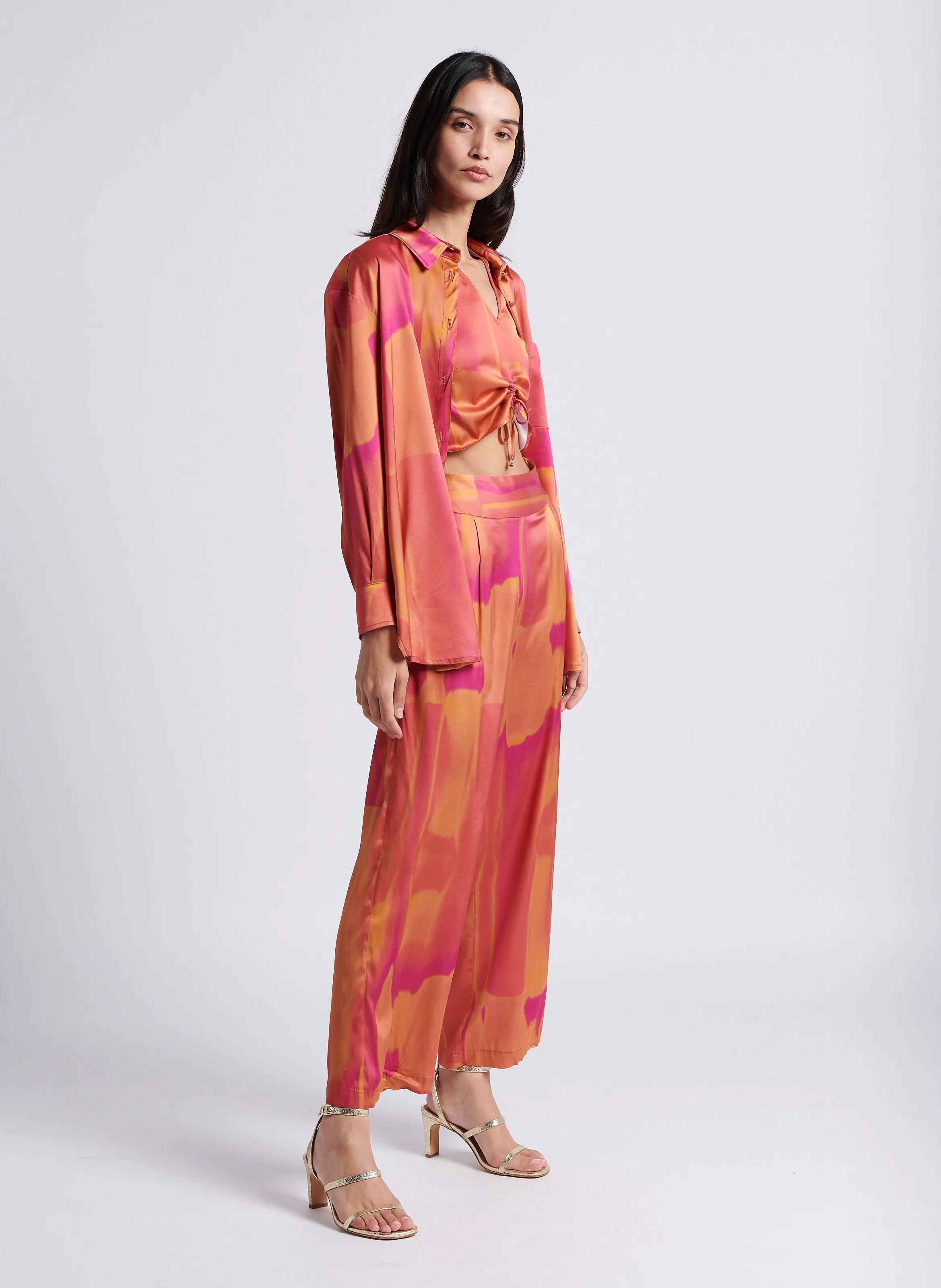 ULYSSE  PANTALóN ANCHO ESTAMPADO EN MULTICOLOR