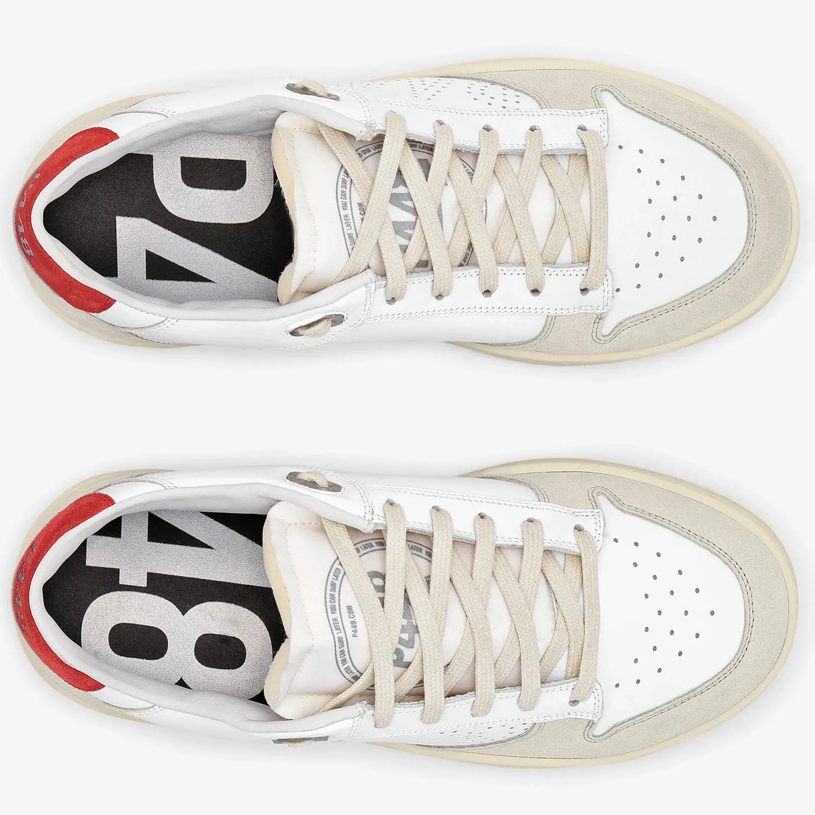 ZAPATILLAS P448 F22BMASONM WHI/ROJO