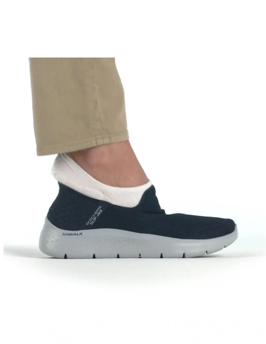 ZAPATILLAS SKECHERS SLIPINS GO WALK FLEX NO HANDS AZULES