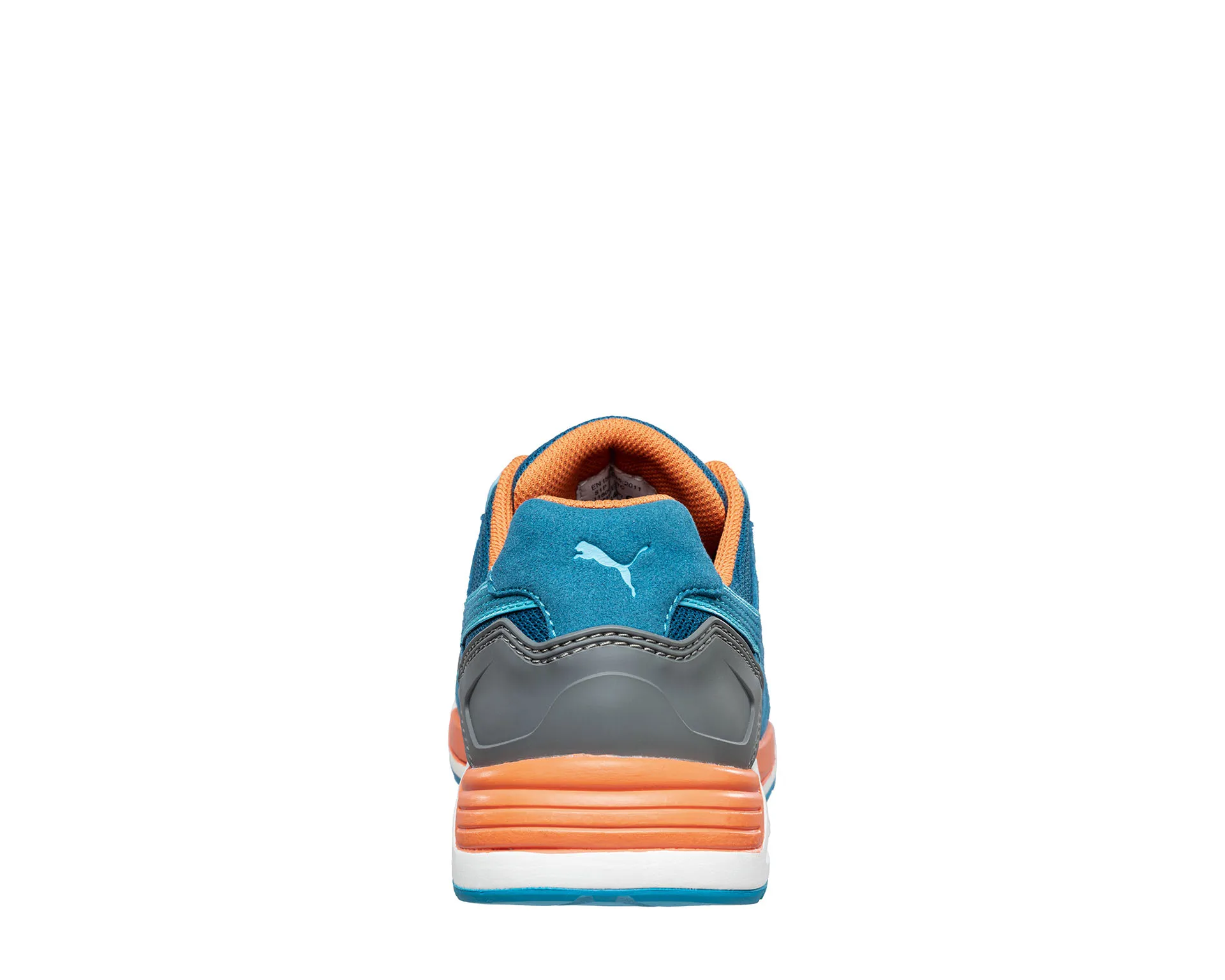 ZAPATO PUMA FRONTSIDE LOW AZUL NARANJA S1P T40 664640