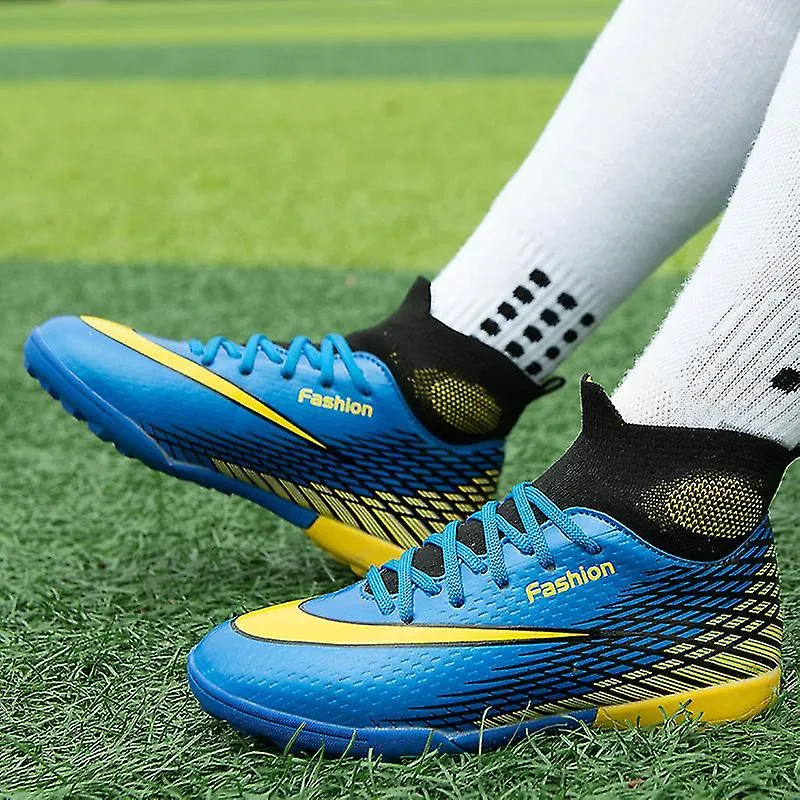 Zapatos de fútbol para niños Botas de fútbol antideslizantes Cleats Grass Soccer Sneakers Yj818