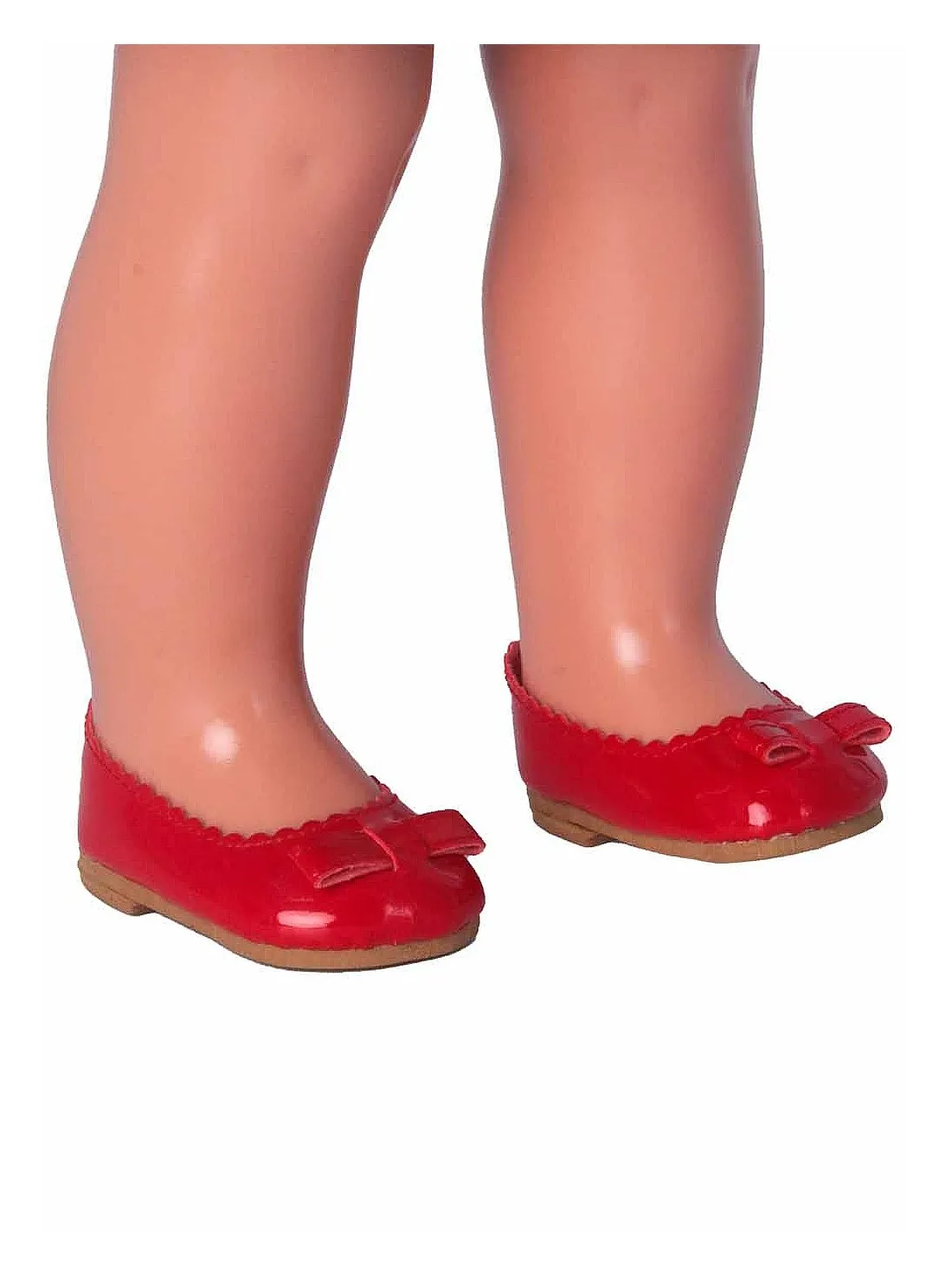 ZAPATOS MUñECA MARIQUITA PéREZ ROJOS  VINILO 50CM.