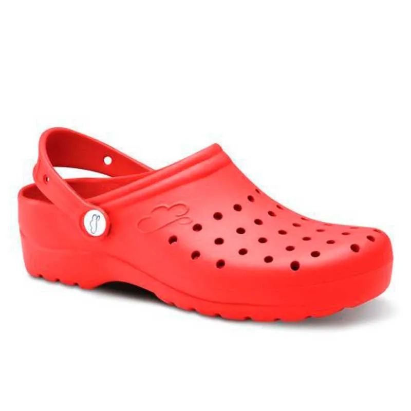 ZUECO FLOTANTES GRUYERE COLOR ROJO  FELIZ CAMINAR