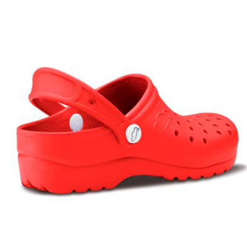 ZUECO FLOTANTES GRUYERE COLOR ROJO  FELIZ CAMINAR